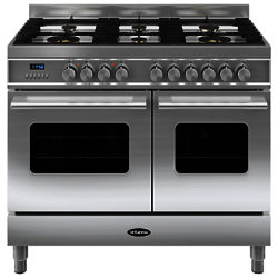 Britannia RC-10TG-DE Delphi Dual Fuel Range Cooker Stainless Steel